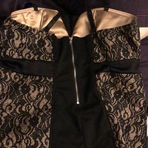 Gold/lace Bustier